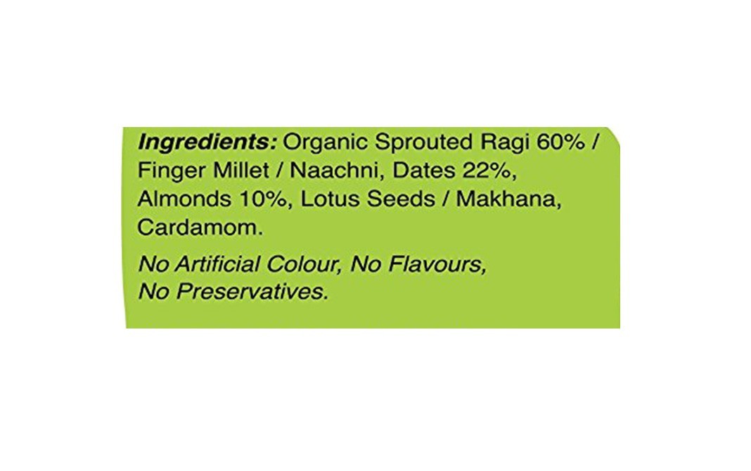 Early Foods Sprouted Ragi, Almond & Dates Porridge Mix   Box  200 grams